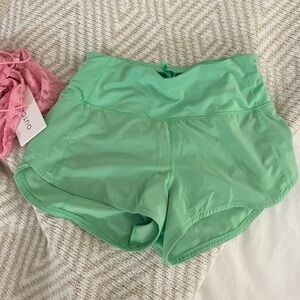 Lululemon Green Athletic Shorts